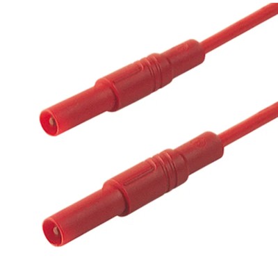 Hirschmann Test & Measurement Connector Test Lead 16A, 1000 V ac, 1000 V dc, Red, 1 m Lead Length 934174101