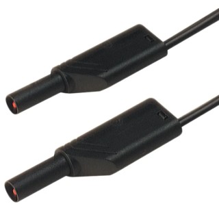 Hirschmann Test & Measurement Connector Test Lead 16A, 1000 V ac, 1000 V dc, Black, 1 m Lead Length 934195100