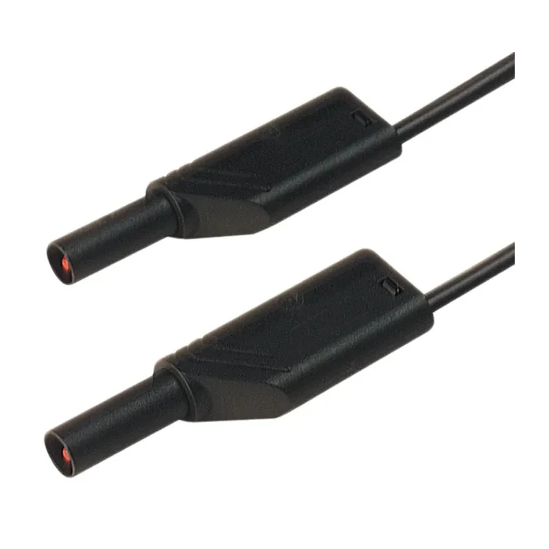 Hirschmann Test & Measurement Connector Test Lead 16A, 1000 V ac, 1000 V dc, Black, 1 m Lead Length 934195100