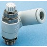 SMC Threaded Series Exhaust Flow Regulator with Male Inlet and Outlet, Threaded UNF 1/8 in AS2301F-U01-06