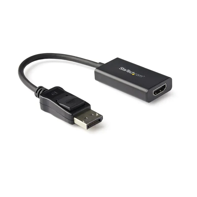RS PRO 1 port DisplayPort to HDMI Adapter Black 120 mm Length 4096 x 2160 pixel Maximum Resolution DP2HD4K60H