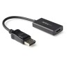 RS PRO 1 port DisplayPort to HDMI Adapter Black 120 mm Length 4096 x 2160 pixel Maximum Resolution DP2HD4K60H