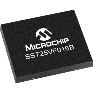 Microchip NOR 16 MB SPI Flash Memory 8-Pin WSON SST25VF016B-50-4I-QAF-T