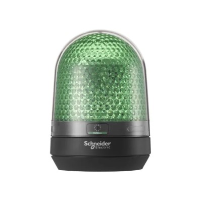 Schneider Electric Harmony XVR Series Green LED Beacon 24V dc, Flashing Rotating Base, IP23 IP65 XVR3B03