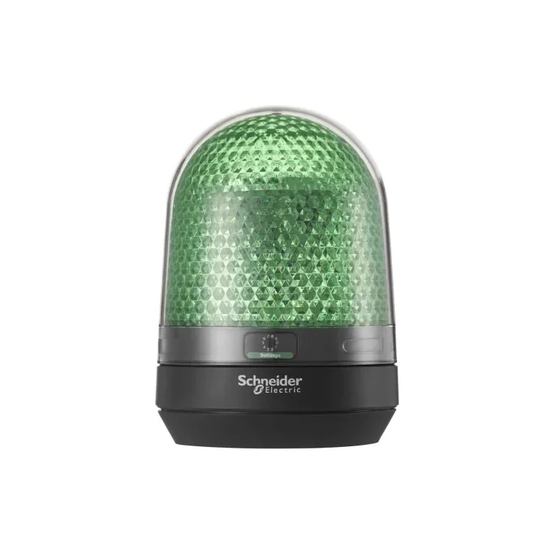 Schneider Electric Harmony XVR Series Green LED Beacon 24V dc, Flashing Rotating Base, IP23 IP65 XVR3B03