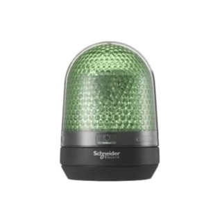 Schneider Electric Harmony XVR Series Green Beacon 230V AC Flashing, Rotating Base, LED Bulb, IP23, IP65 XVR3M03