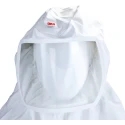 3M White Polyurethane Protective Hood, Resistant to Liquid Splash and Dust, Size M S-533L