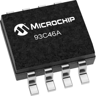 Microchip 1 kB Serial EEPROM 250 ns 8-Pin SOIC 3 Wire 93C46A-I/SN
