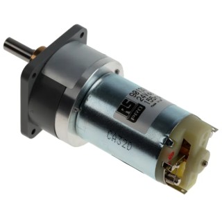 RS Brushed DC Geared Motor 24 V, 4.02 W, 155 rpm, 10 Ncm Torque, 6 mm Shaft Diameter 901-3314
