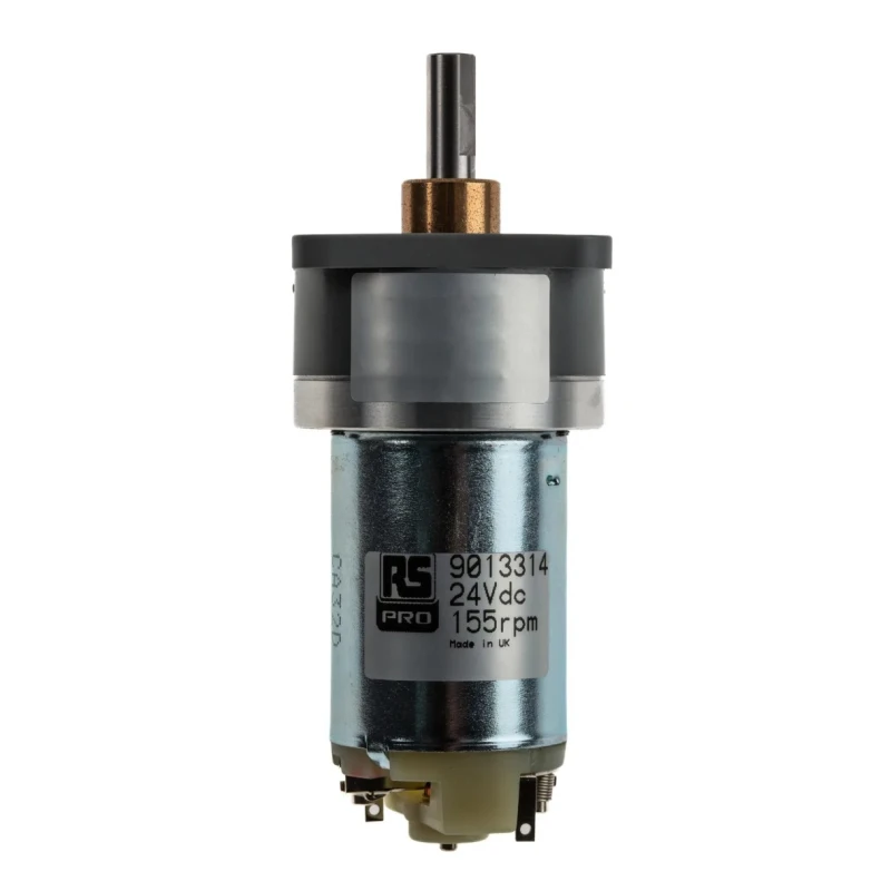 RS Brushed DC Geared Motor 24 V, 4.02 W, 155 rpm, 10 Ncm Torque, 6 mm Shaft Diameter 901-3314
