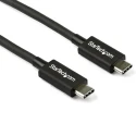 StarTech.com Thunderbolt Cable USB 3.2 800 mm, 40 Gbps Data Transfer Rate, 100W Power Delivery TBLT34MM80CM