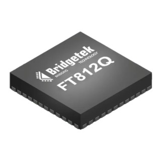 Bridgetek Graphics Controller 60 MHz 800 x 600 pixels SPI/QSPI 56-Pin VQFN FT812Q-T