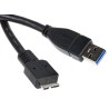 FTDI Chip USB Cable Male USB Type A to Male Micro USB Type B Black 1m USB 3.0 901-5064
