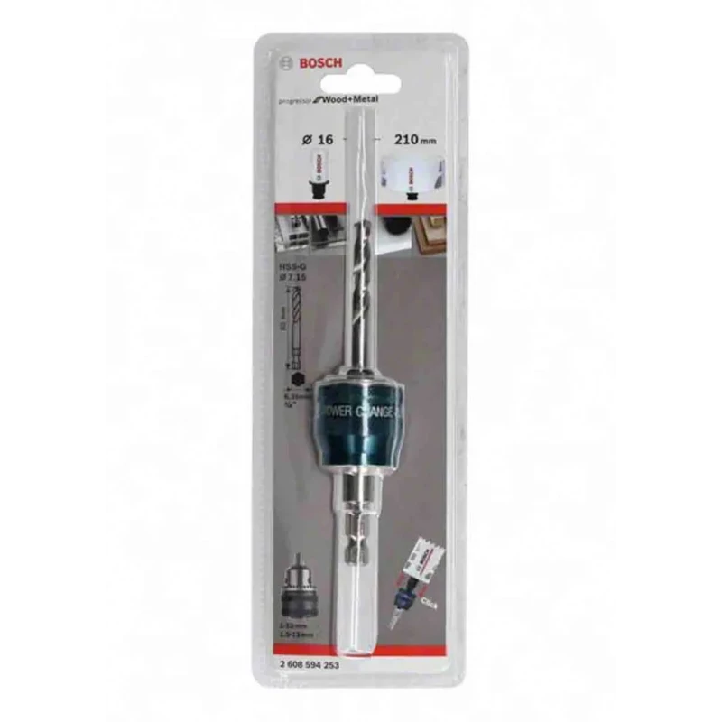 Bosch HSS-G 8.7 mm Diameter Drill Bit, 7.15 mm Bit Size, 85 mm Overall Length 2608902034