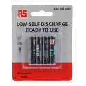 RS PRO Rechargeable Nickel Metal Hydride AAA Battery 1.2 V, 900 mAh 901-2986