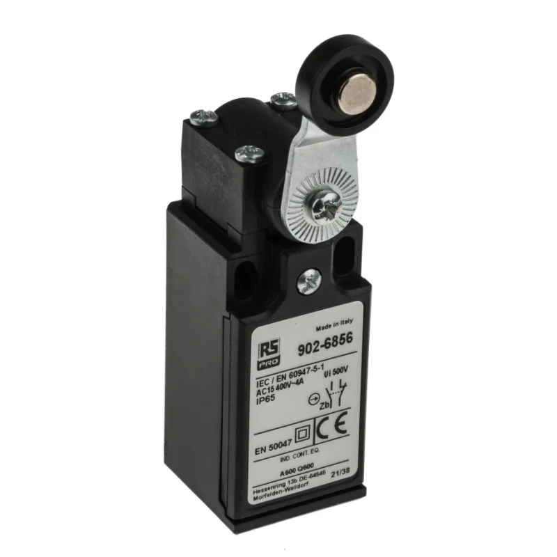 RS PRO Roller Lever Limit Switch, 1 NO/1 NC, IP65, Fibreglass Reinforced Thermoplastic Housing, 400V AC, 10A IP65