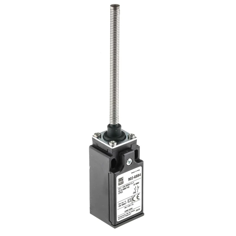 RS PRO Coil Spring Limit Switch 1 NO/1 NC, IP65 Fibreglass Reinforced Thermoplastic Housing, 400V AC, 10A IP65