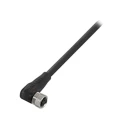 BALLUFF Female 3 Way Right Angle to 3 Way Unterminated Sensor Actuator Cable, 2 m BCC M323-0000-10-001-PX0334-020