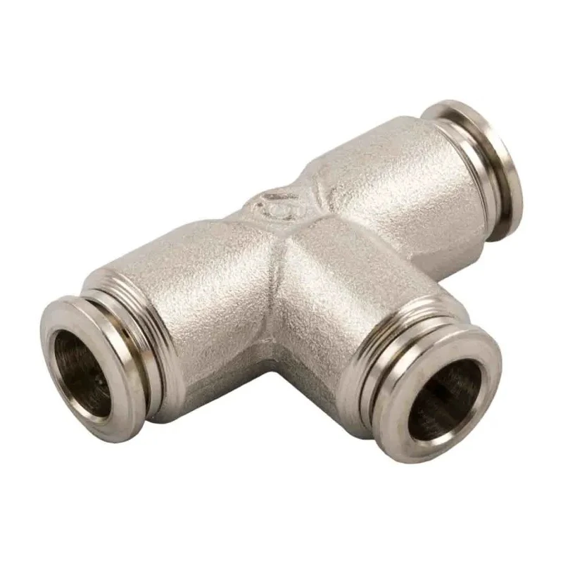 RS PRO 57 Series Brass Pneumatic Fitting Push-in Connection 10 mm Nickel Plated 20 Bar Pressure 197-7849