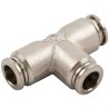 RS PRO 57 Series Brass Pneumatic Fitting Push-in Connection 10 mm Nickel Plated 20 Bar Pressure 197-7849