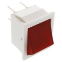 Arcolectric (Bulgin) Ltd Illuminated DPST On-Off Rocker Switch Panel Aluminium Housing Red Actuator C1353AANAK