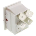 Arcolectric (Bulgin) Ltd Illuminated DPST On-Off Rocker Switch Panel Aluminium Housing Red Actuator C1353AANAK