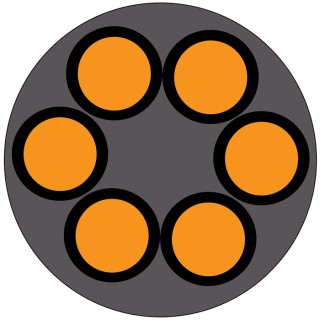 RS PRO 6 Core Power Cable Grey 1.5mm², Flame Retardant PVC Jacket, 70°C, 50 m 902-8369