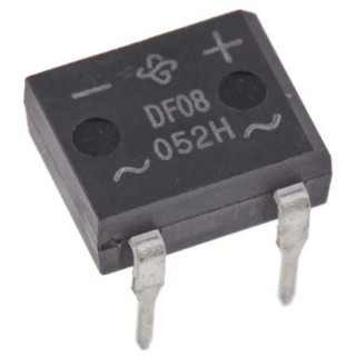Vishay Bridge Rectifier, 400 V, 30 A, 4-Pin Single Through Hole Mount, Package DFM, DF Series DF04MA-E3/45