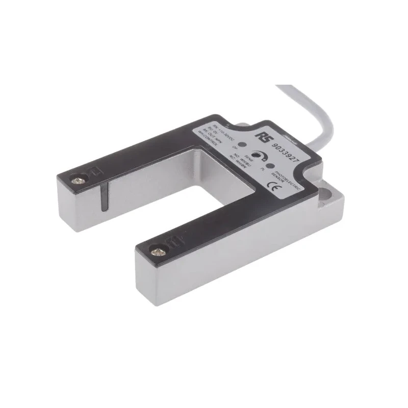 RS PRO Through Beam Photoelectric Sensor Fork Sensor 30 mm Detection Range NPN NO/NC Output IP67 IP67