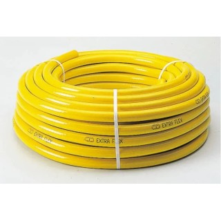 RS PRO Extraflex Reinforced Polyvinyl Chloride Hose Pipe, 10 bar Maximum Operating Pressure, 25m Length, Yellow 197-8279