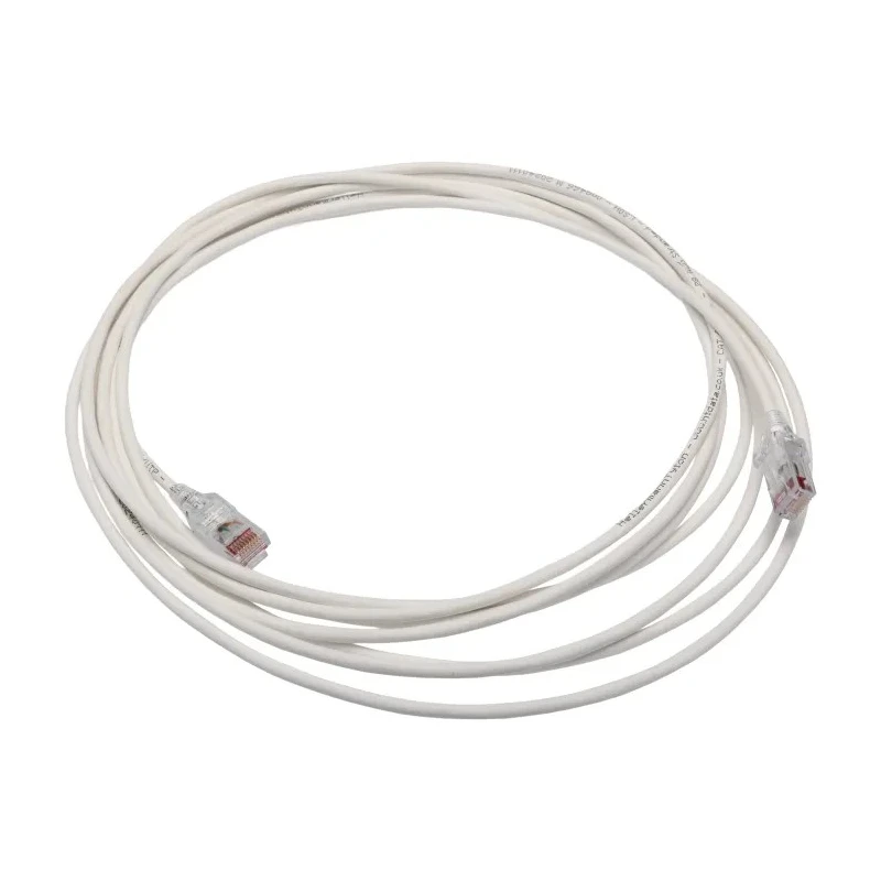 COMMSCOPE Cat6 Ethernet Cable, White, 5 m, Unshielded Unscreened, Patch Lead, Low Smoke 851-16321 RJ45SPC6-05.0M/WH (5.0)