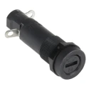 Schurter 20A Panel Mount Fuse Holder, 250V AC, FEU Series, Slotted Cap 0031.1672