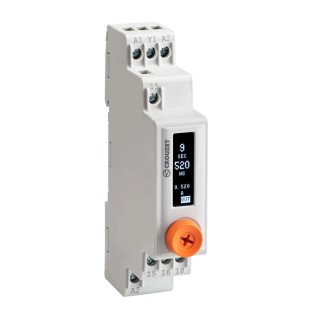 Crouzet DZ1R Series DIN Rail Timer Relay, 1-Contact, 24 V DC, 12 V AC, 240 V AC, 0.001 to 9.999 s, 1 s to 99 m DZ1R