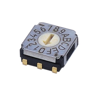 Nidec Components Rotary Coded Rotary Switch SA-7070A, Surface Mount, Low Profile 3 mm, 10 or 16 Positions SA-7070A