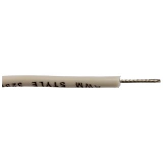 Alpha Wire Hook Up Wire Silicone Series White 0.52 mm², 20 AWG, 10x0.25 mm Strands, 30.5 m, 10kV, 150°C 392040 WH005