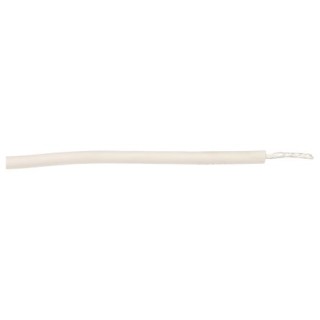 Alpha Wire Hookup Wire Silicone Series 1.3 mm² White Silicone Rubber Jacket 20kV, 200°C, 16 AWG 39X1620 WH005