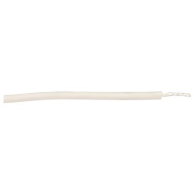 Alpha Wire Hookup Wire Silicone Series 1.3 mm² White Silicone Rubber Jacket 20kV, 200°C, 16 AWG 39X1620 WH005