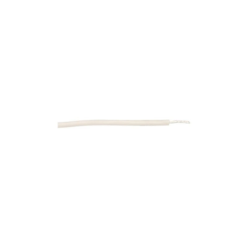 Alpha Wire Hookup Wire Silicone Series 1.3 mm² White Silicone Rubber Jacket 20kV, 200°C, 16 AWG 39X1620 WH005
