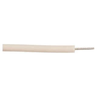 Alpha Wire Hook Up Wire Silicone Series White 0.75mm² Cross Section, 18 AWG, Silver Plated Copper Conductor 39X1825 WH005