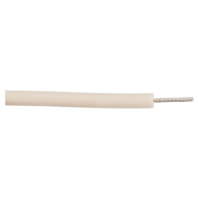 Alpha Wire Hook Up Wire Silicone Series White 0.75mm² Cross Section, 18 AWG, Silver Plated Copper Conductor 39X1825 WH005