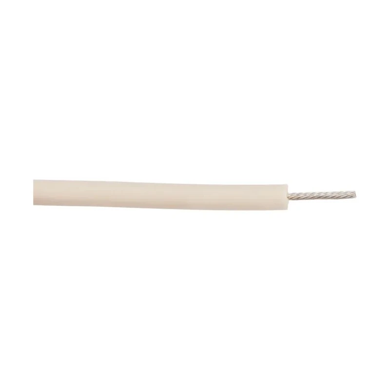 Alpha Wire Hook Up Wire Silicone Series White 0.75mm² Cross Section, 18 AWG, Silver Plated Copper Conductor 39X1825 WH005
