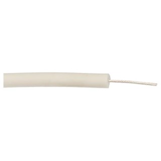 Alpha Wire Hookup Wire Silicone Series White 1.3mm², 16 AWG, 19/0.28mm Strands, 0.306in Diameter, 45kV, 200°C 39X1645 WH005
