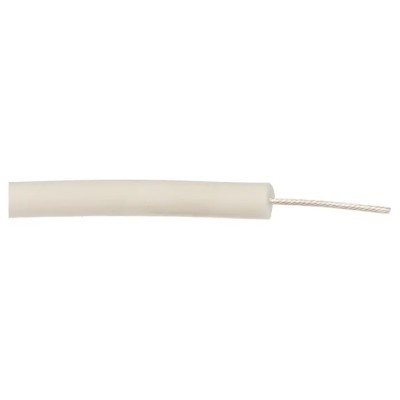 Alpha Wire Hookup Wire Silicone Series White 1.3mm², 16 AWG, 19/0.28mm Strands, 0.306in Diameter, 45kV, 200°C 39X1645 WH005