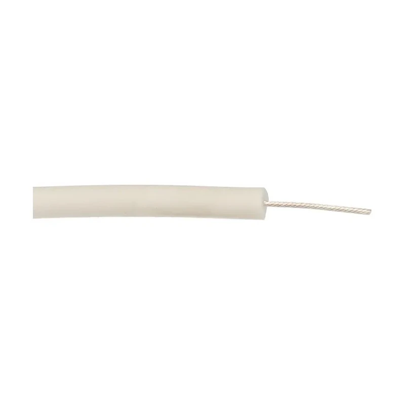Alpha Wire Hookup Wire Silicone Series White 1.3mm², 16 AWG, 19/0.28mm Strands, 0.306in Diameter, 45kV, 200°C 39X1645 WH005