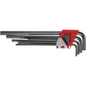 Teng Tools 9 Piece L Metric Hex Key Set 1.5 to 10 mm Chrome Vanadium Steel Black Finish 1479MMRL