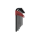 Teng Tools 7 Piece L Metric Hex Key Set Black Finish Chrome Vanadium Steel 2.5 to 10 mm 1475