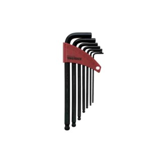 Teng Tools 7 Piece L Metric Hex Key Set Black Finish Chrome Vanadium Steel 2.5 to 10 mm 1475