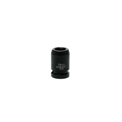 Teng Tools 14 mm 12.7 mm Drive Hexagon Impact Socket, Chrome Molybdenum Steel, 25mm Length 920514N