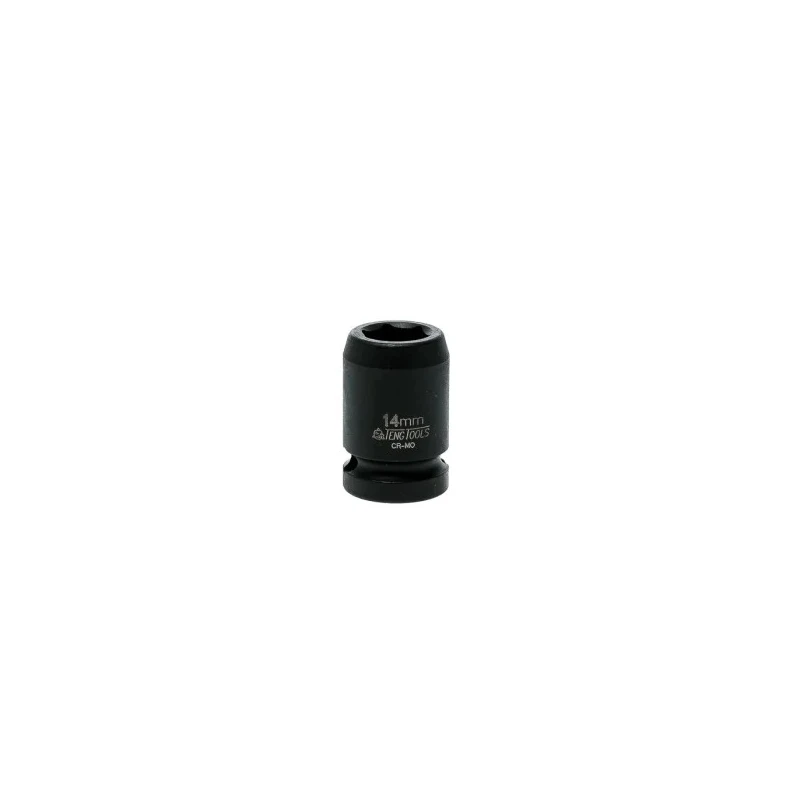 Teng Tools 14 mm 12.7 mm Drive Hexagon Impact Socket, Chrome Molybdenum Steel, 25mm Length 920514N