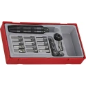 Teng Tools Impact Hex Torx Phillips Screwdriver Bit Set 20 Pieces 12.7 mm Drive, Steel TTID20